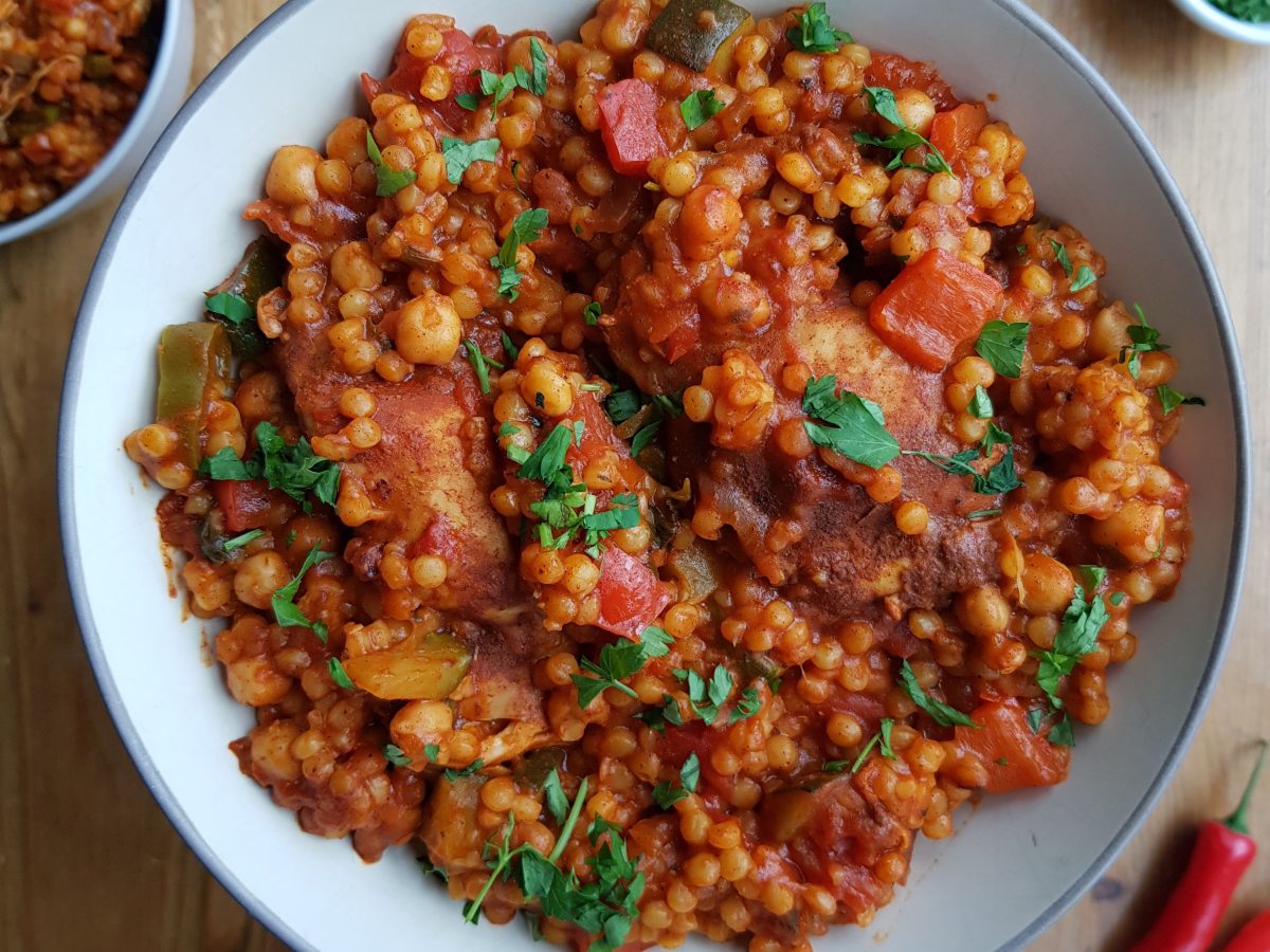 Moroccan inspired chilli chicken&nbsp;couscous