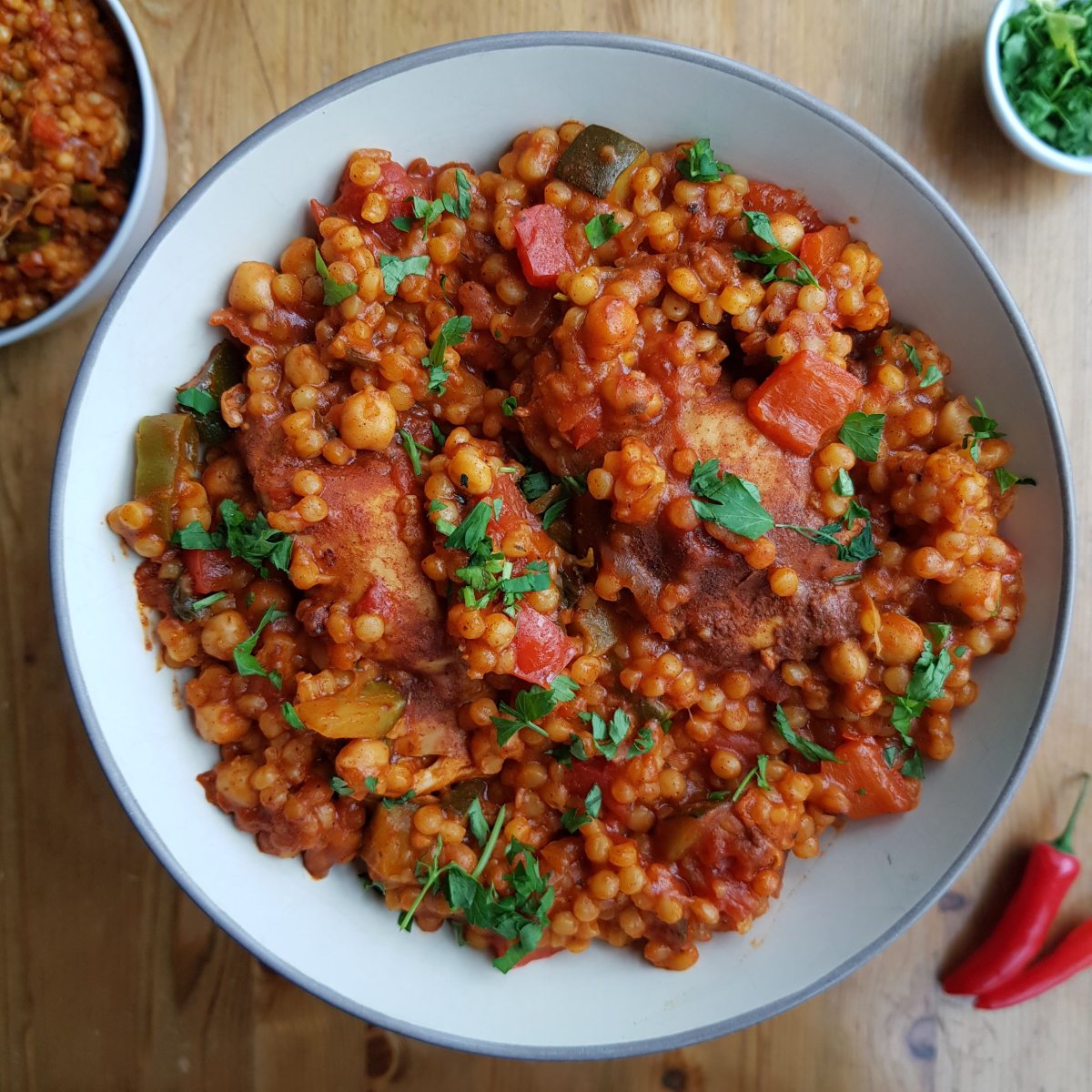 Moroccan inspired chilli chicken&nbsp;couscous