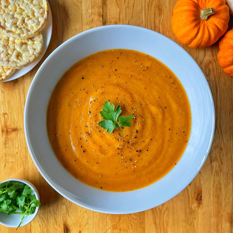 Pumpkin and parsnip&nbsp;soup￼